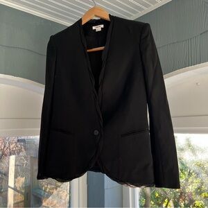 Helmut Lang Wool & Silk Black Blazer